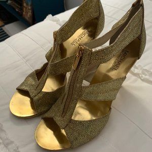 Michael Kors Gold Heels